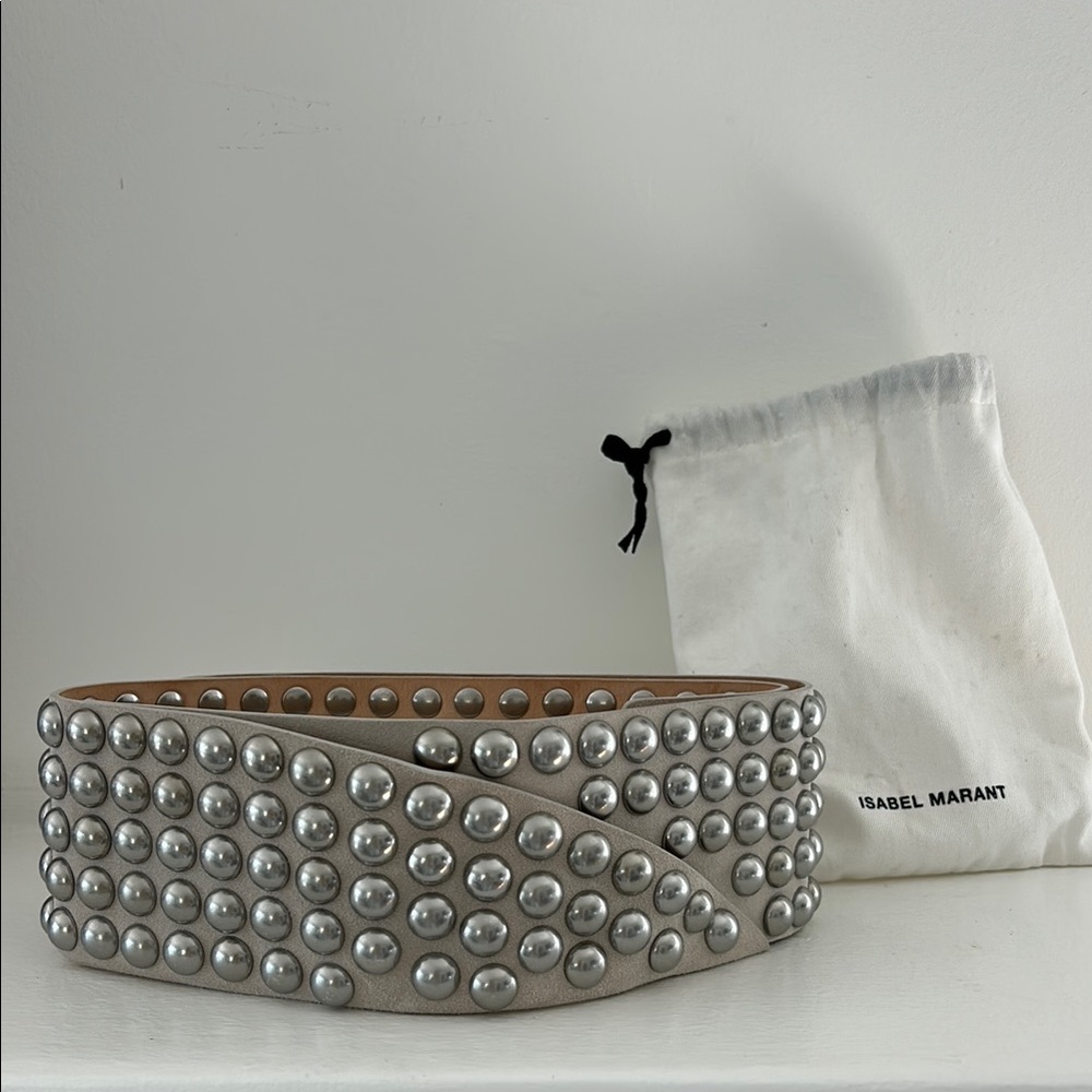 Silver Studded Belt by Isabel Marant